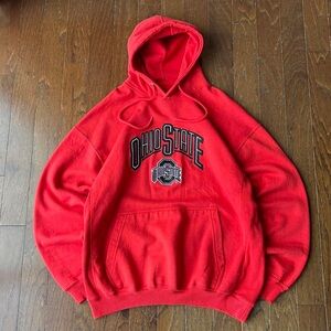 Men's Red and Black Hoodie